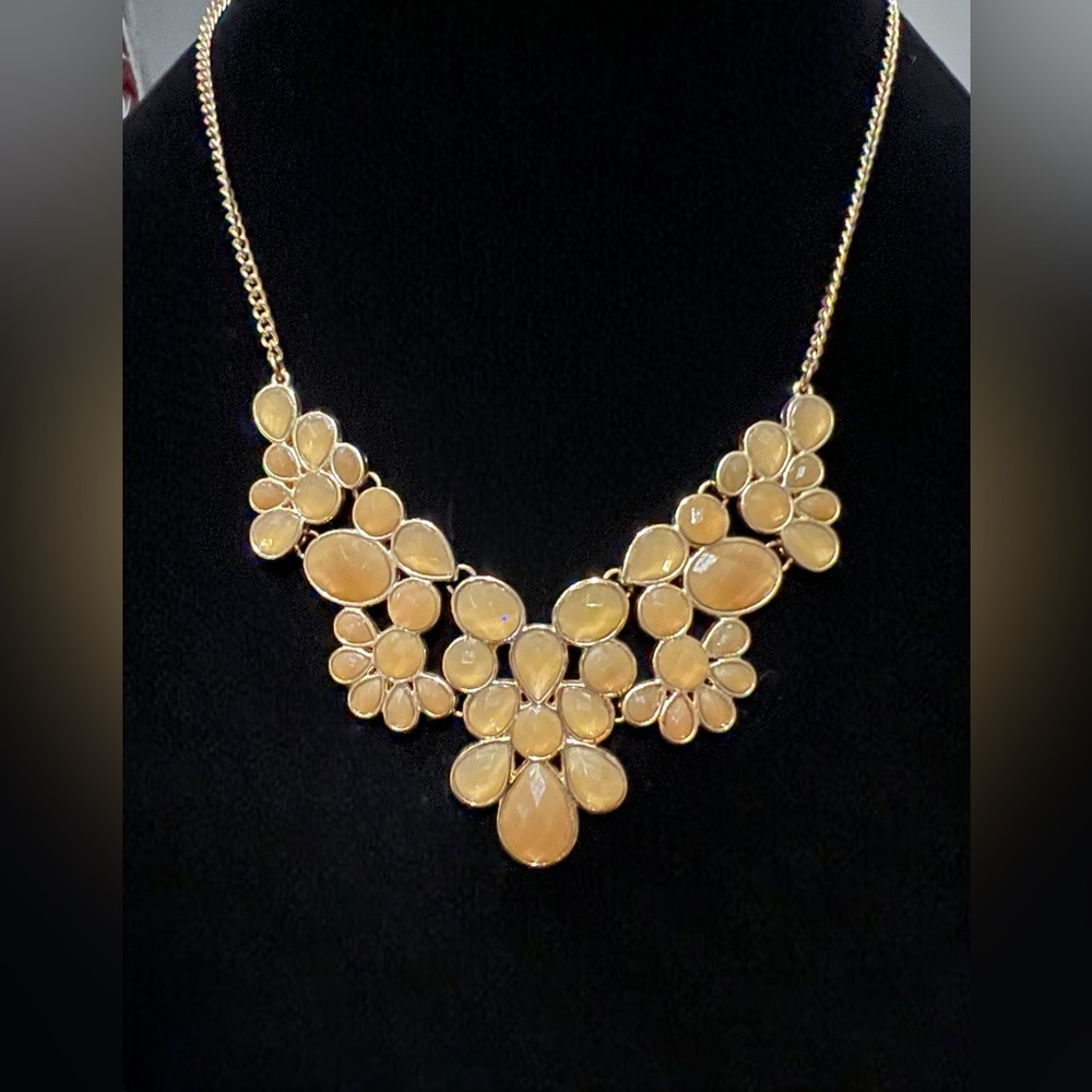 ℂ𝕀𝕋ℝ𝕀ℕ𝔼 Gold Tone Statement Necklace